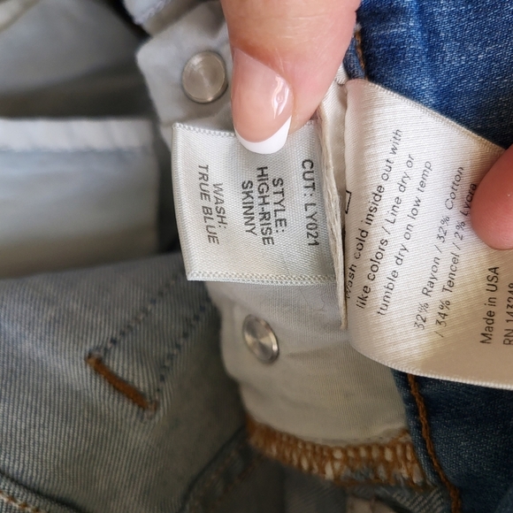 REFORMATION Blue High-Waisted Skinny Jeans - Picture 8 of 9